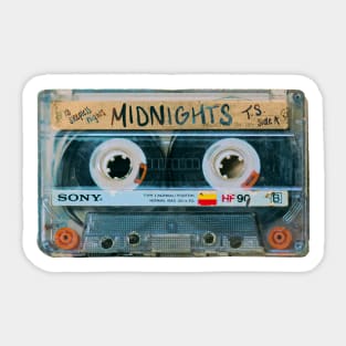 Midnights Cassette - 13 Sleepless Nights Sticker